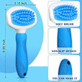 Miniatyrbilde 4 av 5: Teppehrake for sammenfiltret teppe, lurvete teppe, tepperake, teppepleier, teppebørste for å fluffe teppe, teppekam, børste for sammenfiltrede tepper for trapper, haller og tra