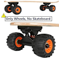 Miniatyrbilde 4 av 5: All Terrain Off Road Skateboard Longboard Hjul Veidemping Hjul Dance Board Runde (sett med 4)