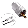 Miniatyrbillede 2 af 5: 10-pak UHF/PL-259 loddekonnektorstik med reduktionsstykke til RG8X, RG8, RG59, LMR-400, RG-213 koaksial C