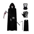 Halloween Dödsdräkt 4-delad Set