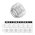 Miniatyrbild 2 av 5: För AZLA Xelastec Öronproppar In-Ear Monitor IEM HiFi Wf1000xm4 1697ti Qdc Öronplugg TPE Material Anti Sl