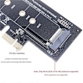 Miniatyrbillede 4 af 5: M.2 PCIe Adapter, M.2 til PCI E3.0 X1 Udvidelseskort, M2 SSD NGFF NVME (M Key) til PCIe 3.0 x 1 til Skrivebord