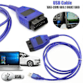 Pikkukuva 1 / 5: Auton USB Vag-Com -liitäntäkaapeli Kkl Vag-Com 409.1 Obd2 Ii Obd Diagnostiikkaskanneri Autokaapeli Aux