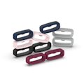 Miniatyrbild 3 av 4: Svart Loop för 22 mm klockarmband 10-pack Svart