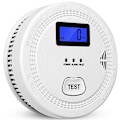 Miniatyrbild 1 av 5: 2 i 1 CO & Rökdetektor, Kolmonoxiddetektorer, Rökdetektor, 85DB i Alarm, för ,LCD-skärm,A