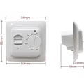 Miniatyrbillede 4 af 5: Manuelle Gulvvarme Termostater 220v 16a, Elektrisk Gulvvarme Controller Mekanisk Rumtermostat Med Gulvsensor Sonde 1stk