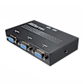 Miniatyrbillede 3 af 5: 2-i-1 VGA-switch med 2 porte til skærm - Manuel switch/splitter