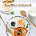 Miniatyrbillede 5 af 5: Rustfrit Stål Serveringsbestik Stort Serveringsske Sæt til Køkken (8 Dele)