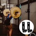 Miniatyrbillede 3 af 5: 4 stk. J-krog Squat Rack Tilbehør Squat Rack Vægtstangsholder Træningscenter Dumbbell Stativ J-kroge Power Rack Træningsmaskiner Hjem