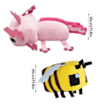Miniatyrbild 2 av 3: Minecraft plyschleksak sällsynt Axolotl mjuk plysch mjuk leksak gåva 11,8 tum