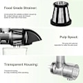 Pikkukuva 5 / 5: Mehupuristinlisäosa KA-tarvikkeet Varaosat Mehulinko KitchenAid-yleiskoneeseen