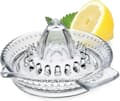 Manuell Citruspress i Glas - Transparent Citronpress Handpress för Lime & Apelsin