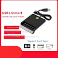 Miniatyrbillede 2 af 5: USB Smart Card Reader Atm Bank Skatteangivelse Ic Card ID-kort Smart Card Reader (Sort)