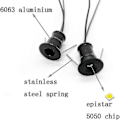 Miniatyrbillede 5 af 5: 2024 Sort 9 stk. Mini 12v 1w LED Indbygnings Spotlights Ip65, 3000k (120, Varm Hvid).