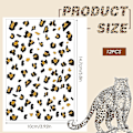 Miniatyrbillede 2 af 5: 12 Ark Leopard-Tatoveringer Midlertidige Whiskers Tatoveringer Leopard Print Midlertidige Tatoveringer Brune Leopard Ansigtsklistermærker Guld Midlertidige Tatoveringer Cheeta
