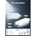 Miniatyrbillede 4 af 5: Vandtæt POE Repeater Extender IP66 10/100Mbps 500m Forlængelse 48V Udendørs til POE Switch Kamera