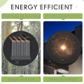 Miniatyrbillede 5 af 5: 6 stk. Solcellelys Udskiftningstop 7 Solcellelygtedele Led Solcellepanel Lygte Låg Lys Til Udendørs