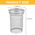 Miniatyrbilde 2 av 3: Tefilter i rustfritt stål Metall Tekanne Erstatning Mesh Sil Tefilter