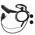 Miniatyrbild 1 av 4: Walkie Talkie Svart Mikrofon Headset Öronpropp för Motorola XPR6000/6500/6550/7000/7550 P8200 P8268