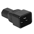 Miniatyrbillede 1 af 5: Beige Farvet IEC 320 C13 til C20 AC Adapter, IEC 15A til 10A, 16A til 10A AC Konverter, C20 16A til C13 10