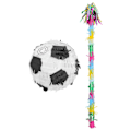 Miniatyrbillede 1 af 2: 1 Sæt Pinata Pinde og Fodbold Kit Fødselsdagsfest Pinata Pinde Fodbold Pinata Dekoration Festgave