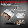 Miniatyrbild 2 av 5: 50A 12V DC Kraftig Vippströmbrytare R13-401-103 Bil Vippströmbrytare Bilmodifierad Hög Ström Vippströmbrytare S