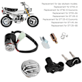 Pikkukuva 5 / 5: Sytytyskytkin, bensatankin kansi ja kypärälukko Dax Skyteam 50cc 125cc - Mukana 2 vara-avainta