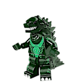 Pikkukuva 2 / 5: 8 kpl Mini Godzilla -sarjan kokoonpantavissa olevia rakennuspalikkahahmoja lapsille, mekaaniset jää- ja laavagodzilla-lahjat