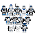 Miniatyrbillede 1 af 5: 12 stk./sæt 501st Legion ARC Troopers Minifigurer Byggeklodser Legetøj