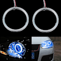 Miniatyrbillede 3 af 5: 2 stk. 90mm Cob Angel Eyes Canbus Led Angel Eyes Ringlys DRL til DC