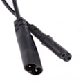 Miniatyrbillede 3 af 5: IEC 320 C8 Han til C7 Hun Konverter Adapter Forlænger Strømkabel 5 Meter