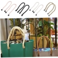 Miniatyrbilde 3 av 5: O Bag Lange Håndtak, 2 stk Klassisk Tauhåndtak Håndtak Bytte for Obag Canvas Bag Tilbehør Damer Bag Lys Khaki, Håndtak O Bag