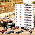 Miniatyrbillede 1 af 4: Adventskalender Jul Formel 1 Bilmodel 24 Dage Nedtælling Barnlegetøj Sjov Julegave Blind Box