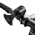 Miniatyrbillede 1 af 4: Elektrisk cykelhorn, 120 dB lydalarmklokke, sikkerhed cykelhorn sort
