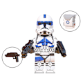 Miniatyrbillede 3 af 5: 8 stk./sæt Star Wars Minifigur Samlede Byggeklodser Legetøj Echo Jesse Rex Figur Samleobjekt Legetøj