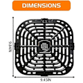 Miniatyrbilde 3 av 5: Grillplate for Instants Plus 6QT Luftfriter, Kvadratisk Grillpanne