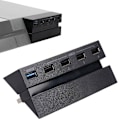 Miniatyrbilde 1 av 4: 5 Porter USB Hub For PS4 Høyhastighetslader Kontroller Splitter Utvidelsesadapter H