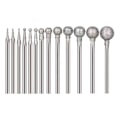 Miniatyrbillede 1 af 5: 13 stk. Kugleformet Diamantstift Diamantmonteret Slibestifter Stenhuggersæt med 3/32 tommer Dorn