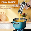 Miniatyrbillede 4 af 5: Churrera Churro Maskine Rustfrit Stål Churro Maker Kit med 3 Forskellige Dyser Sprøjtepose H