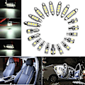 Miniatyrbillede 2 af 5: Bil LED Pærer Indvendig Kit - 20 stk Super Lyse Canbus Fejlfri Lys