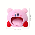 Miniatyrbilde 2 av 4: Kirby Spillperiferi Inhalerbart Nap Hodebånd Pute Rosa Hatt Plysj Leke Guanguan