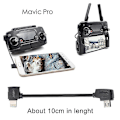 Miniatyrbillede 2 af 4: Startrc 10cm Lynledning til Micro USB Konverteringskabel Data Kabel til DJI Mavic Mini / Air, Shark Fjernbetjening