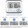 Miniatyrbild 4 av 5: Kök Timer, Multifunktionell Väggklocka, Matlagningstimer Med Klocka, Digital Timer, Stoppur Med Stor LCD-skärm