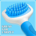 Miniatyrbilde 5 av 5: Teppehrake for sammenfiltret teppe, lurvete teppe, tepperake, teppepleier, teppebørste for å fluffe teppe, teppekam, børste for sammenfiltrede tepper for trapper, haller og tra