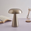 Miniatyrbild 4 av 4: Svamplampa LED Bar Bordslampa Ljus Lyx Hotell Café Utomhus Bordslampa Sängbord USB Laddning Nattlampa Brons