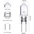 Miniatyrbilde 2 av 5: G4 Halogenpærer, 20 W 12 V Kapselpære, G4 Lavspennings Halogenlampe, Varmt Hvit 3000K, Dimbar, 10 Stykker