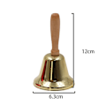 Miniatyrbild 2 av 5: Superhög ljudlig solid handklocka i trähandtag jul handklocka