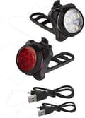 Led-pyörävalot, Usb-ladattava pyörävalosarja Vedenkestävä