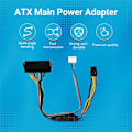 Pikkukuva 4 / 5: ATX Main 24Pin Naaras - 6Pin Uros 6Pin PCI-E PSU Virtalähde Adapteri Kaapeli Liitin HP Elite -malleille