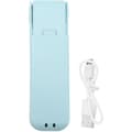 USB Genopladelig Lommeventilator - Tre Ventilatorhastigheder, Silikoneblade, Sammenfoldelig, Himmelblå